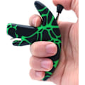 Miniatyrbillede 2 af 5: Tre-Finger Thumb Strong Plastik Bueudløsningshjælp Compound Bue Jagt Udløsningshjælp (Grøn Sort) (1 stk)