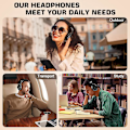 Pikkukuva 2 / 5: 6s Langattomat Bluetooth-kuulokkeet, Yli-korvan, Hi-fi Stereo Taitettavat Langattomat Stereokuulokkeet Black