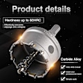 Pikkukuva 4 / 5: 55 mm:n volframikarbiditeräiset reikäleikkaimet, Tct-reikäsahaporanterä ruostumattomaan teräkseen, levyyn, metalliin (55 mm)
