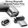 Miniatyrbillede 5 af 5: Metal 24-polet Magnetisk USB Type C Adapter