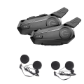 Miniatyrbillede 1 af 5: 2 stk Bluetooth Intercom Motorcykel Fuldt Hjelm Bluetooth Headset til 2 Kørere Intercomunicador Trådløs