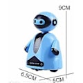 Miniatyrbild 2 av 4: Induktiv Elektrisk Robot med LED-ljus, Spårfordon för Barn | RC-Robot (Blå)
