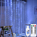 Miniatyrbild 5 av 5: Fönstergardin Strängljus 300leds Blinkande Stjärna X Bröllop