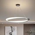 Pikkukuva 1 / 5: 60 cm LED-riipusvalaisin 1-lampun rengasmainen ympyrä, himmennettävä