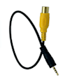 Miniatyrbillede 4 af 4: RCA til 2,5 mm AV-indgangskabel Bilstereo Bakkamera til GPS 2,5 mm 0. (haoyi)-yuhao