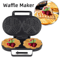 Miniatyrbilde 3 av 5: Dobbel Vaffeljern Hjemmelagd Kakemaker Frokost Toaster 1200w