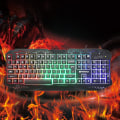 Miniatyrbillede 1 af 5: K10 Ergonomisk Pro Gaming Tastatur Metal Trådløs USB