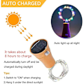 Miniatyrbillede 4 af 5: Solcelled LED Lysstreng 10 stk. Vinflaske 20 LED Kobber