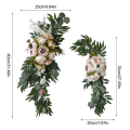 Miniatyrbillede 3 af 5: 2 stk. Bryllupsbue Blomster Kunstige Blomster Swag Dekoration