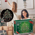 Miniatyrbild 5 av 5: DIY Julgranstält Monteringssats Leksakssats Lätt Att Montera 3D Lekhus För Barn Julgåvor