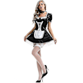 Miniatyrbillede 1 af 5: Kvinders Fransk Kostume Satin Fancy M-3xl M