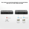 Miniatyrbilde 4 av 5: En inn, to ut forsterker HD HDMI-splitter med støtte for 3D