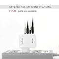 Pikkukuva 2 / 5: 4 Portin USB-hubi virtalähde älypuhelimille