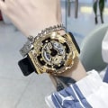 Miniatyrbilde 3 av 5: Trendy Elektronisk Klokker for Menn Student Koreansk Enkel Mote Gutt Ungdom Lysende Multifunksjonell Elektronisk Klokker Electroplated bright silver