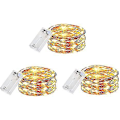 Miniatyrbillede 1 af 5: 3 Pak Fairy Lights Timer Batteri Kobbertråd 30 LED Julelys