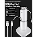 Miniatyrbild 3 av 4: Smart Vattenflaska Pump USB Laddning Trådlös Automatisk