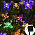 Pikkukuva 2 / 5: Aurinkopaneeli LED-valosarja Perhonen 6,5m 30 LED:tä Puutarhan Koristeluun