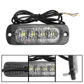 Miniatyrbilde 5 av 5: 4 LED Bil Lastebil Strobe Blinklys Side Advarsel Forsiktighetslampe