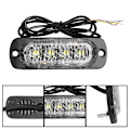 Miniatyrbillede 5 af 5: 4 LED Bil Lastbil Strobe Blinklys Sideadvarsel Forsigtighed Lampe