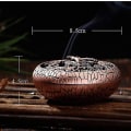 Miniatyrbillede 4 af 4: Alloy Røgelseholder Brænder Keramik Askeopsamler Bakke Løve