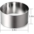 Miniatyrbillede 4 af 5: Mousse Ringe i Rustfrit Stål Kagecirkel Kageform Med Trykknap, Smallbee 8cm Diameter, Smallbee Sæt Af 6 Gave