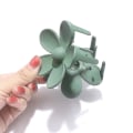 Miniatyrbilde 3 av 3: Store hårklipp Matte blomster hårklipp Sklisikre søte hårklipp Hårklipp Tang 6 farger