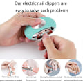 Miniatyrbild 3 av 5: (blå) Elektrisk Nagelklippare För Tjocka Naglar Automatisk Och Säker Elektrisk Nagelklippare För Omsorgspersonal, Äldre, Vuxna Och Barn  xi