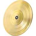 Pikkukuva 6 / 7: Kullattu levy-lasinalunen, boheemit lasinaluset, kuppialustat, juomalasinaluset kotiin, 22 cm