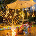 Miniatyrbild 3 av 5: Ramadan Eid-lampor Solcells LED Stränggardin 3,5m