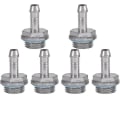 Miniatyrbilde 1 av 5: 6 stk PC Vannkjøling 2 Touch Connector G1 / 4 Gjenget Dyseslangekobling (6 mm)