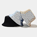 Miniatyrbilde 3 av 5: Høst-Vinter Bucket Hat Solid Fiskerhatt Kordfløyel Solhatt Reversibel Hip-Hop Caps Foldbar Billig Jakthatt Fiskehatt Light blue