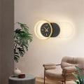 Pikkukuva 2 / 5: 1-lamppuinen 41 cm seinävalaisin LED-kellodesign