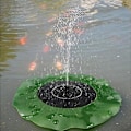 Miniatyrbilde 1 av 5: Solcelled Lotusblad Vannpumpe Fontene Basseng Dam Dekor