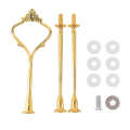 Miniatyrbilde 2 av 5: 6 Sett Baktøy Hardware For Kake Stativ 3-lags Kake Stativ Tilbehør Holder For Bryllup Og Fest Serveringsbrett (gull)