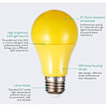 Miniatyrbillede 3 af 5: Sæt med 8 Farvede LED Pærer, LED E27 9 W, Plastik, Til Julepynt