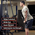 Miniatyrbilde 5 av 5: Nylon Triceps Tau for Trening, Slitesterk, med Sklisikker Håndtak, Treningsgave for Triceps