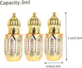 Miniatyrbild 7 av 8: 12 st glasparfymflaskor droppflaskor för eterisk olja parfymförpackning för resetillbehör