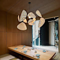 Pikkukuva 2 / 5: LED-riipusvalaisin Rattan-kattokruunu Käsintehty Bambu Taide