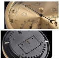 Miniatyrbillede 4 af 5: Dial Type Barometer Med Termometer Hygrometer Vejrstation Barometrisk Trykmåling Gold