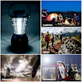 Miniatyrbillede 3 af 5: Camping Lanterner LED Solcellelampe Håndsving Dynamo Vandafvisende