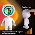 Miniatyrbilde 5 av 5: Regnbue Solnedgangsprosjektor Rgb Atmosfære Led Nattelys Hjem