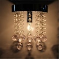 Miniatyrbilde 3 av 5: Krystalldråper Sølv Taklampe Lysekrone