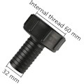Miniatyrbillede 2 af 3: IBC Tank Slange Adapter 60mm Import Grov Gevind Til 32mm Have Slange - Ventil Adapter Slange Tilbehør