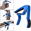 Miniatyrbillede 2 af 5: Guitar Capo til Akustiske og Elektriske Gitarer Trigger Capo Hurtig Skift 6 Strengs Guitar Capo (blå) (1 stk