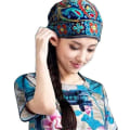 Miniatyrbilde 1 av 2: Brodert Blomst Turban Boho Hodebånd Hatt Hodeplagg