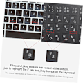 Miniatyrbilde 3 av 8: Tastaturklistremerker UK Japanske tastaturklistremerker for universell datamaskinbeskyttelse