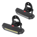 Miniatyrbilde 4 av 4: USB-oppladbart COB LED-sykkellys foran og bak