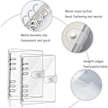 Miniatyrbild 4 av 5: 2 stycken A5-pärmomslag, A5-ringpärmomslag, transparent ringpärmmapp, 6 hål