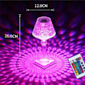 Pikkukuva 4 / 5: Kristallitimantti pöytälamppu 16 RGB-väriä, latautuva