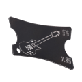 Miniatyrbilde 3 av 5: 4-pakks Akryl Gitar Notched Radius Måler Fingerbrett Gitarlinjal Fretboard Måleverktøy For Ak